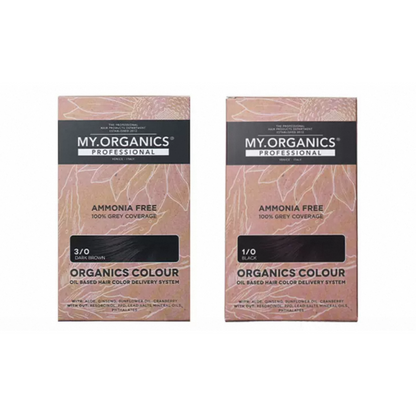 My Organics Organic Colour Oil-Based Hair Color Delivery System (2 x 50ml + 2 x 10ml)